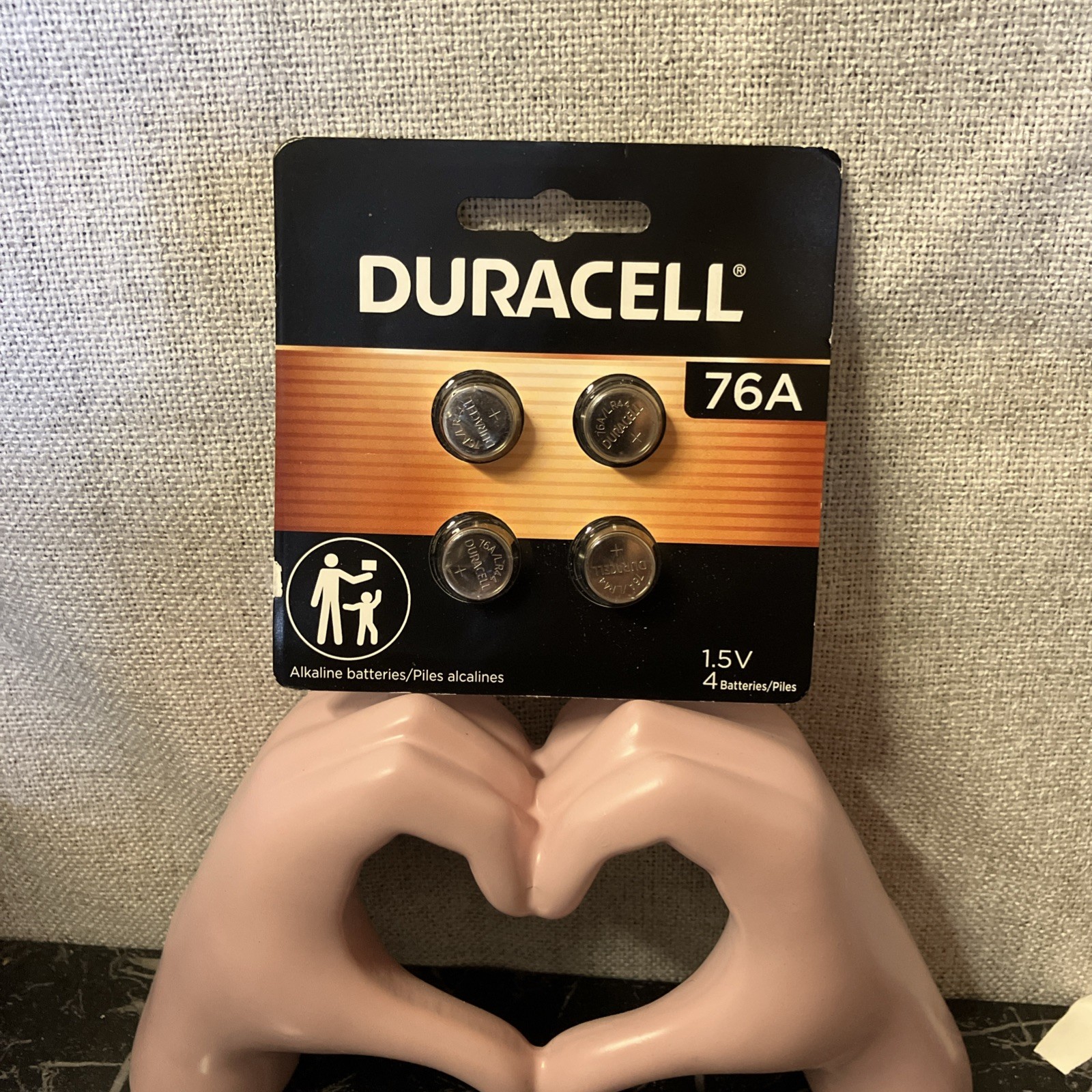 Duracell 76A, LR44, 1.5V 1 Pack Of 4