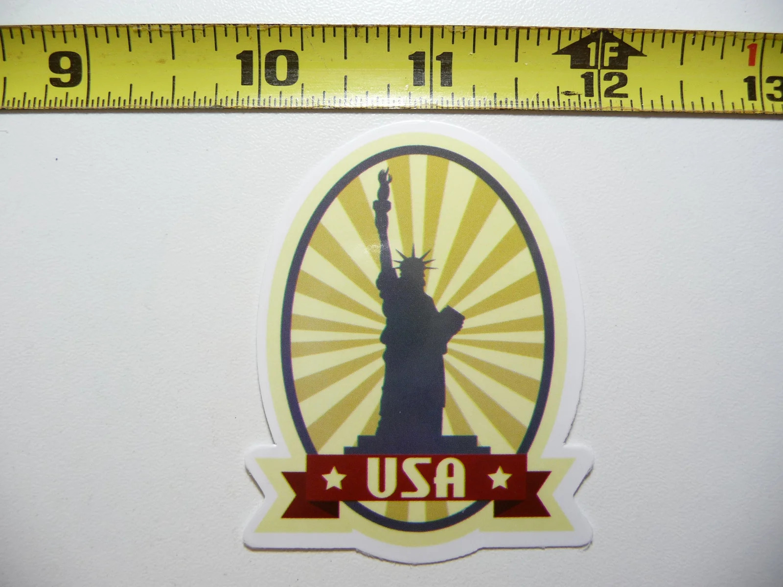 UNITED STATES STATUE LIBERTY BEAMS SMALL STICKER DECAL TRAVEL VACATION