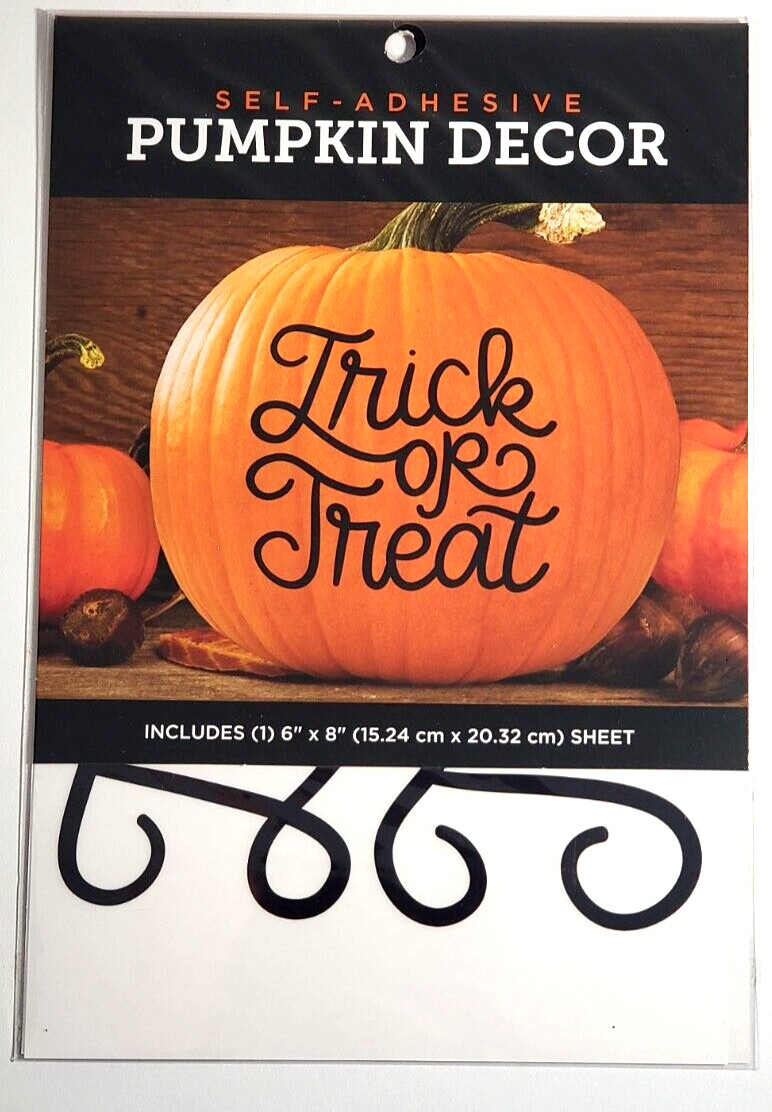 Home by DCWV Self-Adhesive 6" x 8" Pumpkin Décor – 1 Sheet