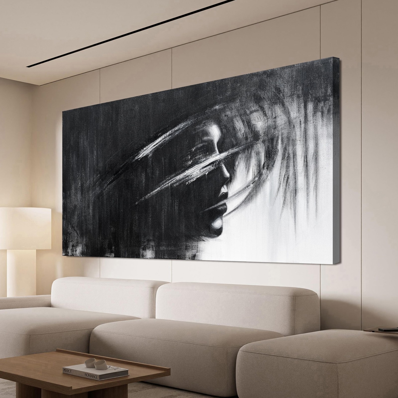 Canvas Wall Art Decor Black and White Abstract Wall Art Prints Wall Art for L…