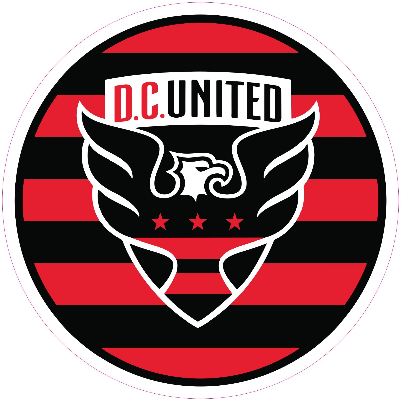 DC United Soccer Vinyl Decal Sticker Car Truck Bumper Laptop Mug Tumbler