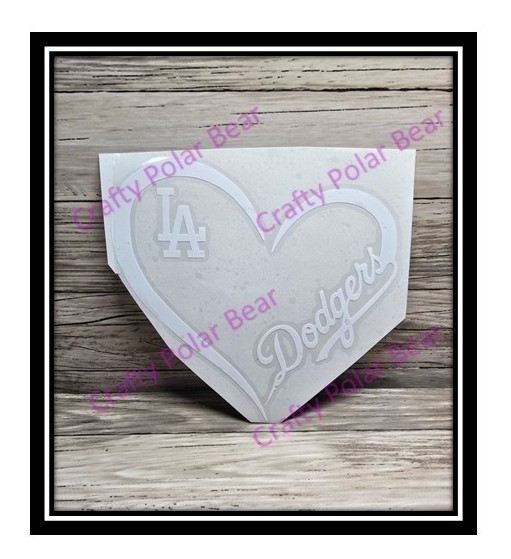 LA Dodgers Vinyl Die Cut Laptop Car Truck SUV Boat Window Decal Sticker White