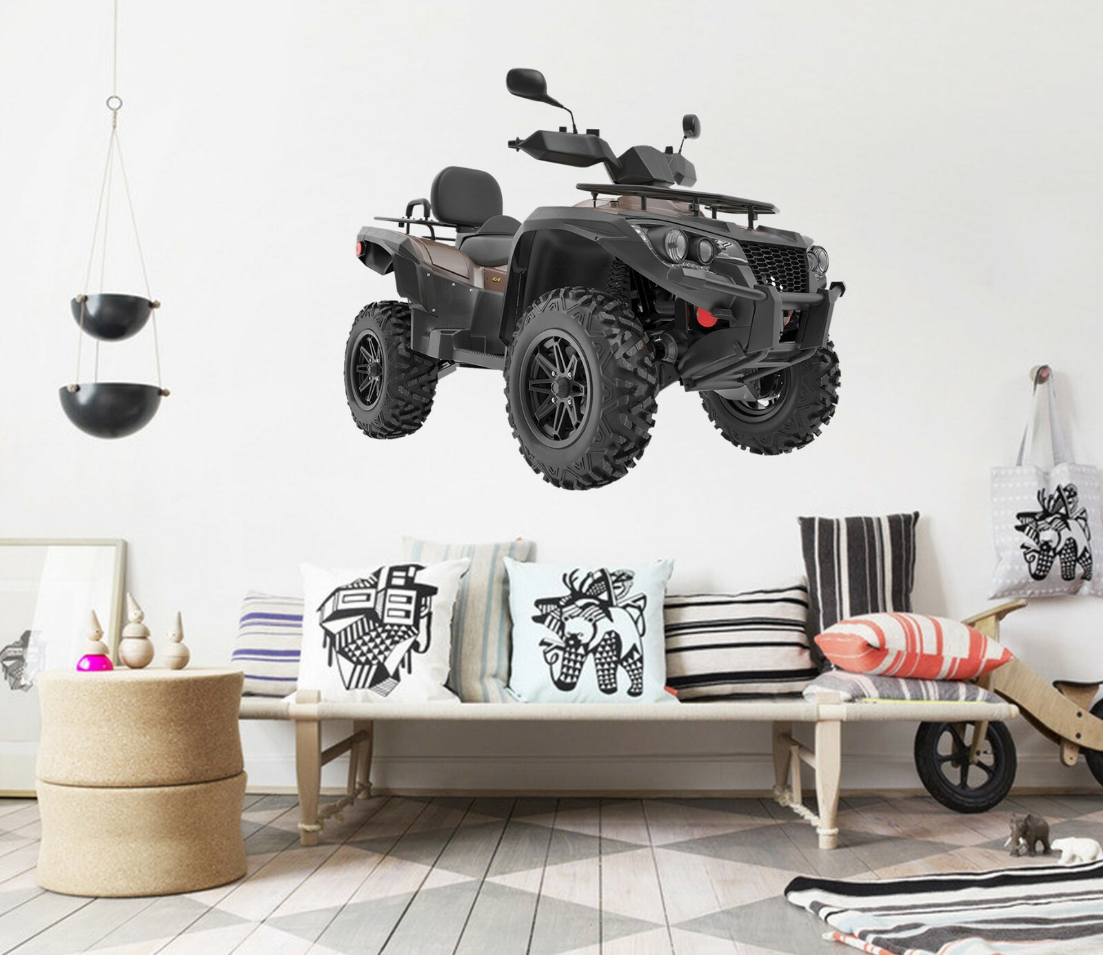 3D Quad Bike G271 Car Wallpaper Mural Poster Transport Wall Stickers Honey