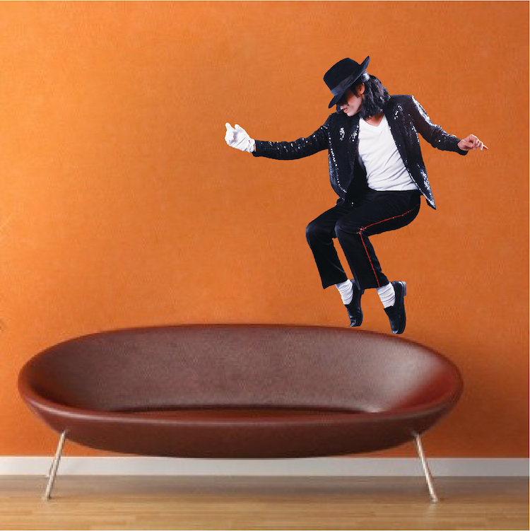 Michael Jackson Wall Decal mUral Famous Person Singer Wall Vinyl Dance Art, s14