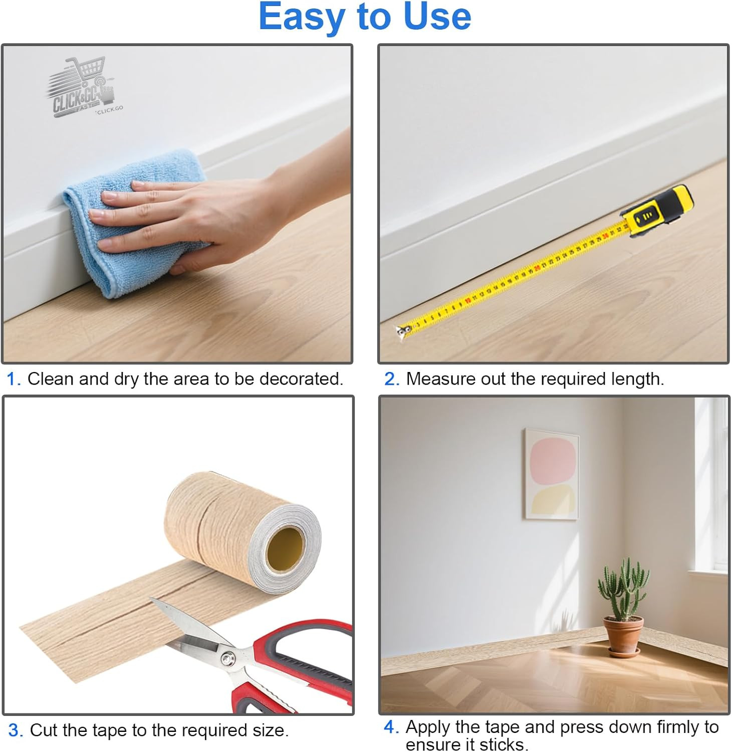 Adhesive edge wall 10m x 10cm wallpaper adhesive wall doors furniture wood Ace