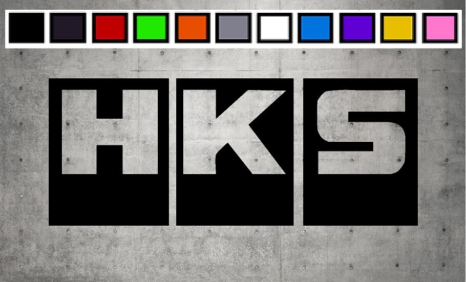 HKS Logo Vinyl Decal Sticker Emblem Car Truck Window 4" 6" 8"