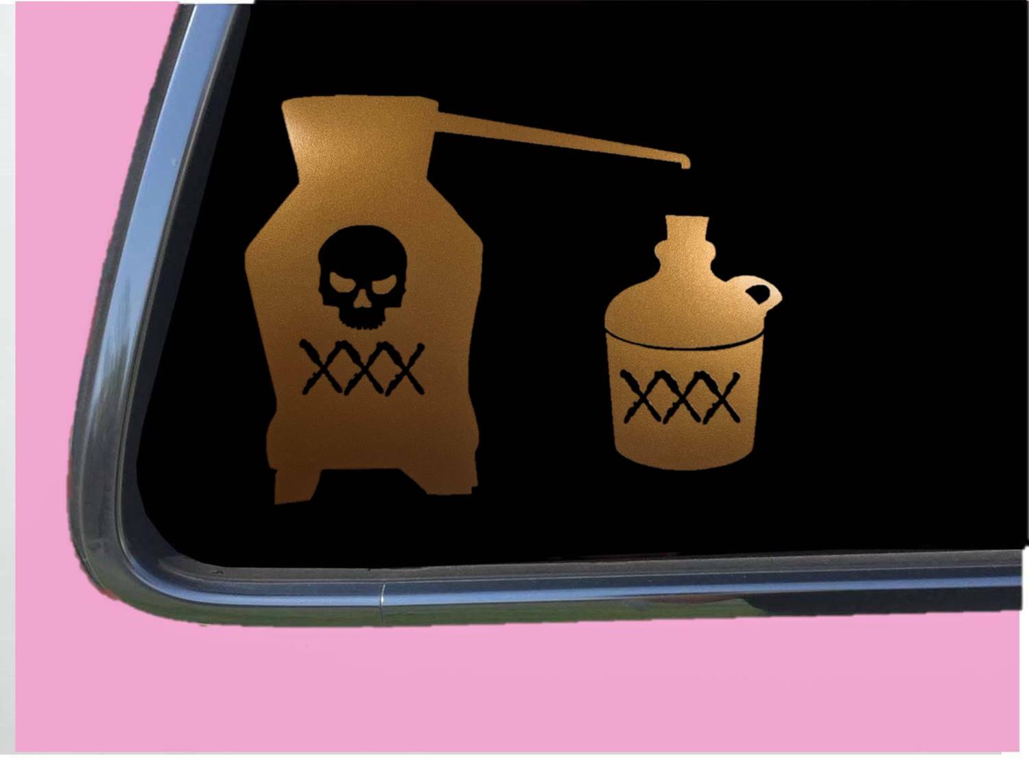 Moonshine Sticker Decal TP 1253 vinyl 8" Copper Shiner still