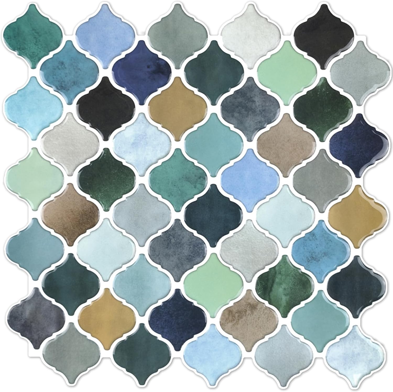 Arabesque Peel Stick Backsplash 12×12” Backsplash Tile for Kitchen Self Adhesive