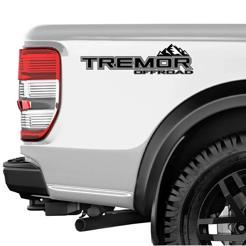Aftermarket Off-Road Mountain Scratch Bedside Decal for Ford F-150 Tremor / Rang