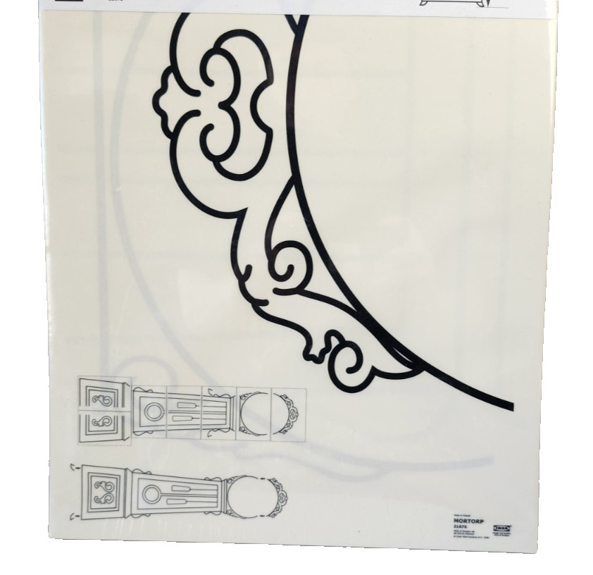 IKEA Mortorp Grandfather Clock Wall Decal Decor Anne de Graffe 76" 002.090.28