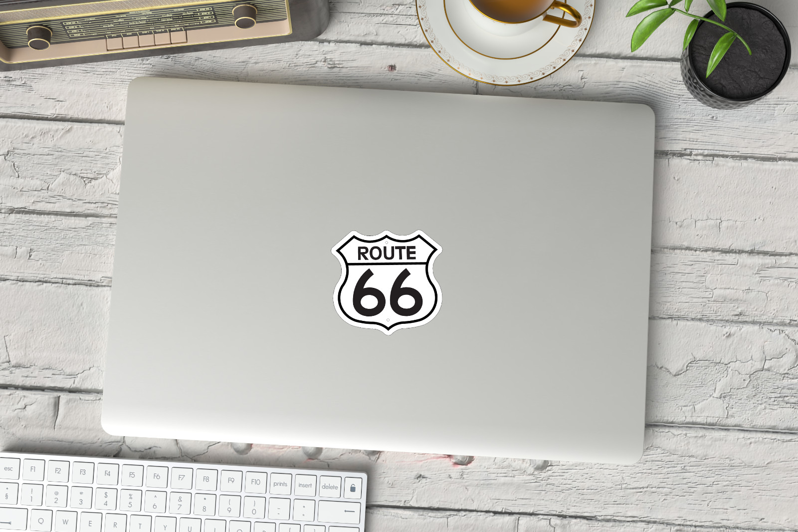 NEW- For US HIGHWAY Route 66 Vinyl Sticker – 3 x 3 INCHES