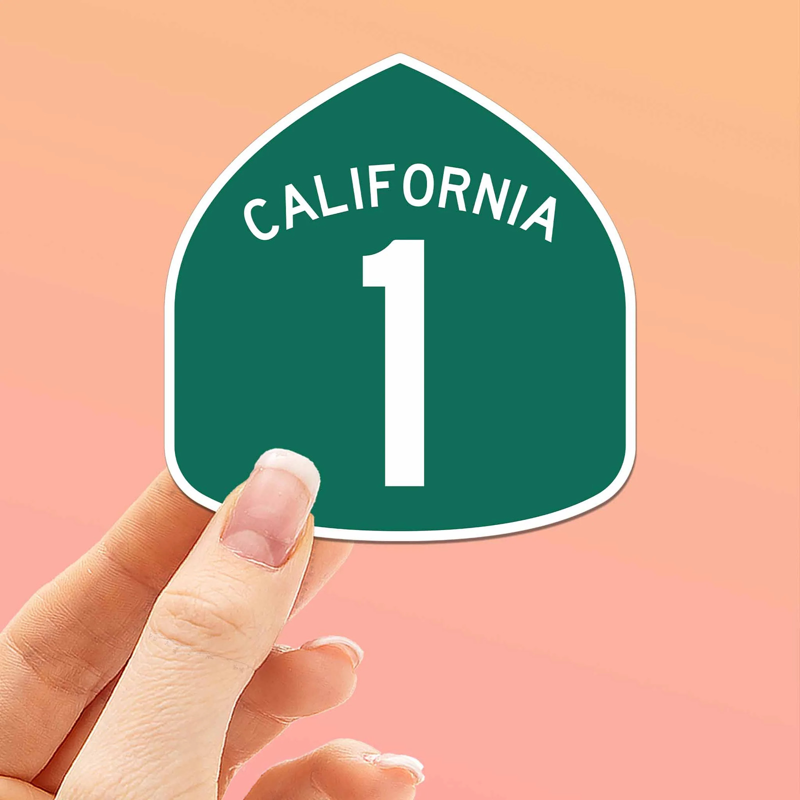 California Highway 1 Road Sign Sticker – Cool Los Angeles CA Decals