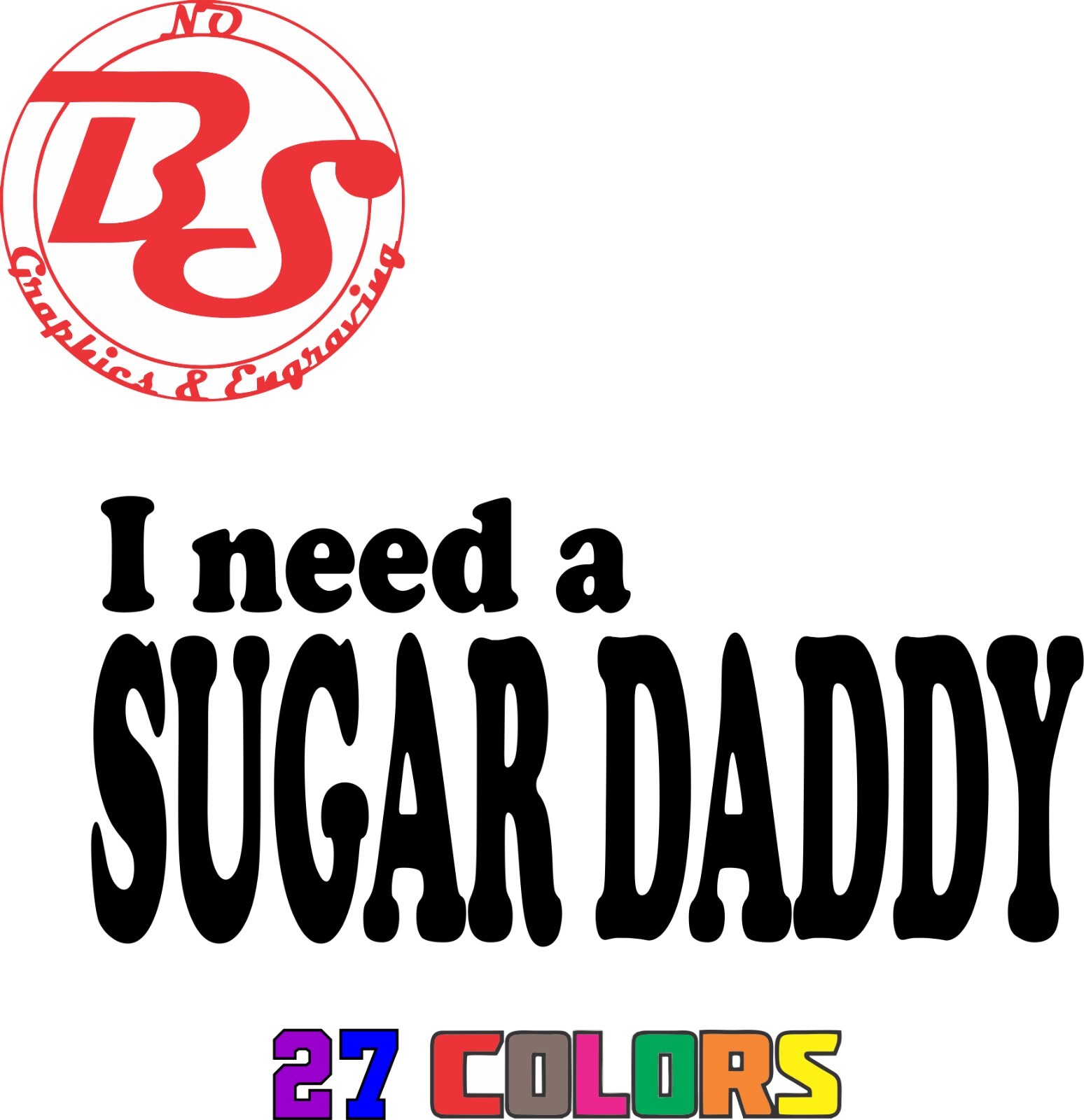 6" Sugar Daddy Decal Offensive Funny Rude Humor Adult Booty Joke JDM Meme noBS