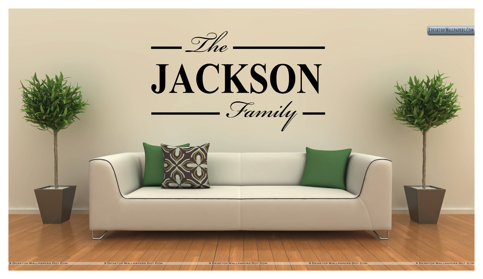 PERSONALIZED FAMILY SURNAME Large Wall Decal Mural Art Sticker 38"X22"