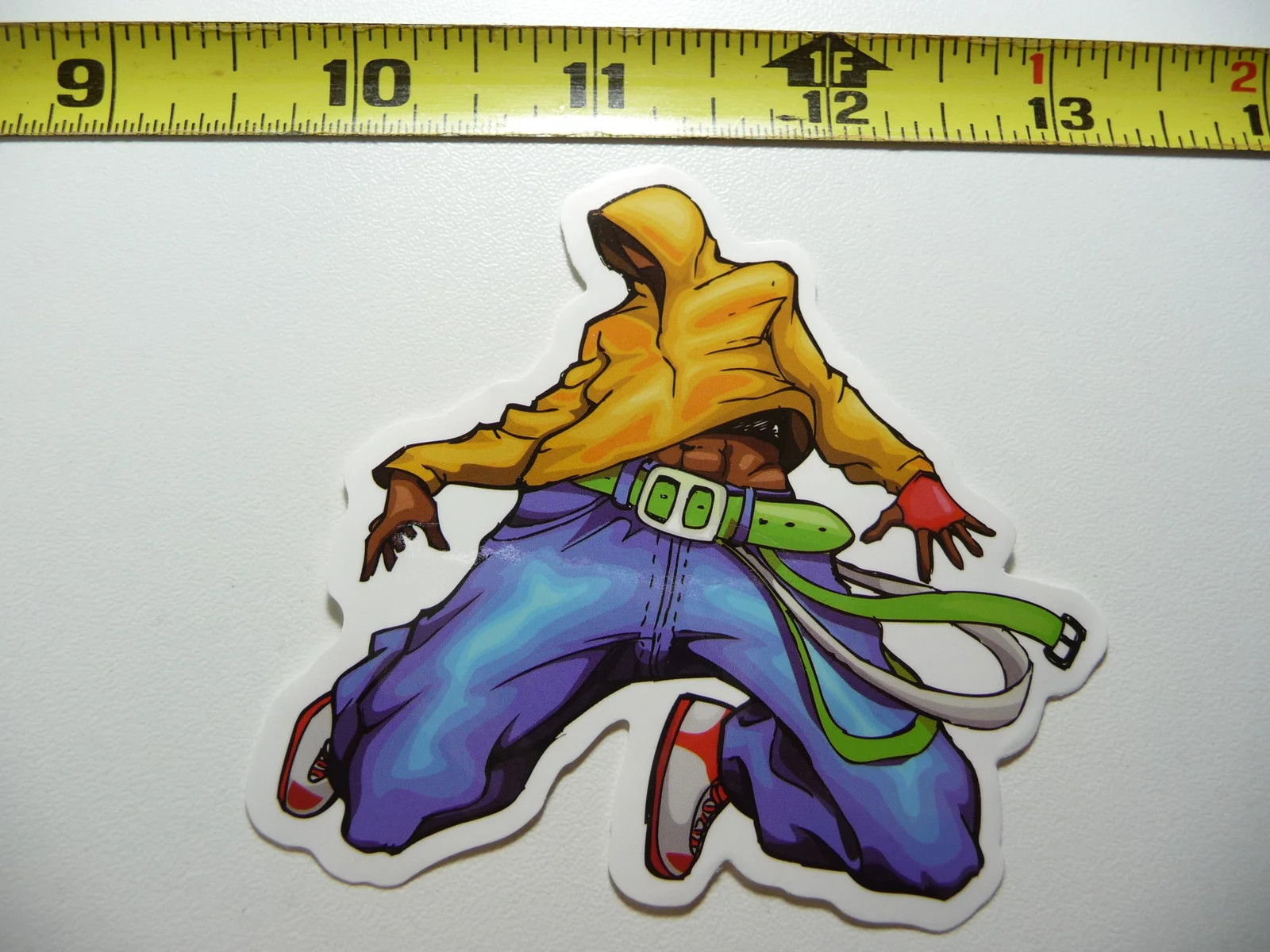 DANCER HOODIE BELTS SMALL STICKER DECAL HIP HOP RAP MUSIC STYLE STREET