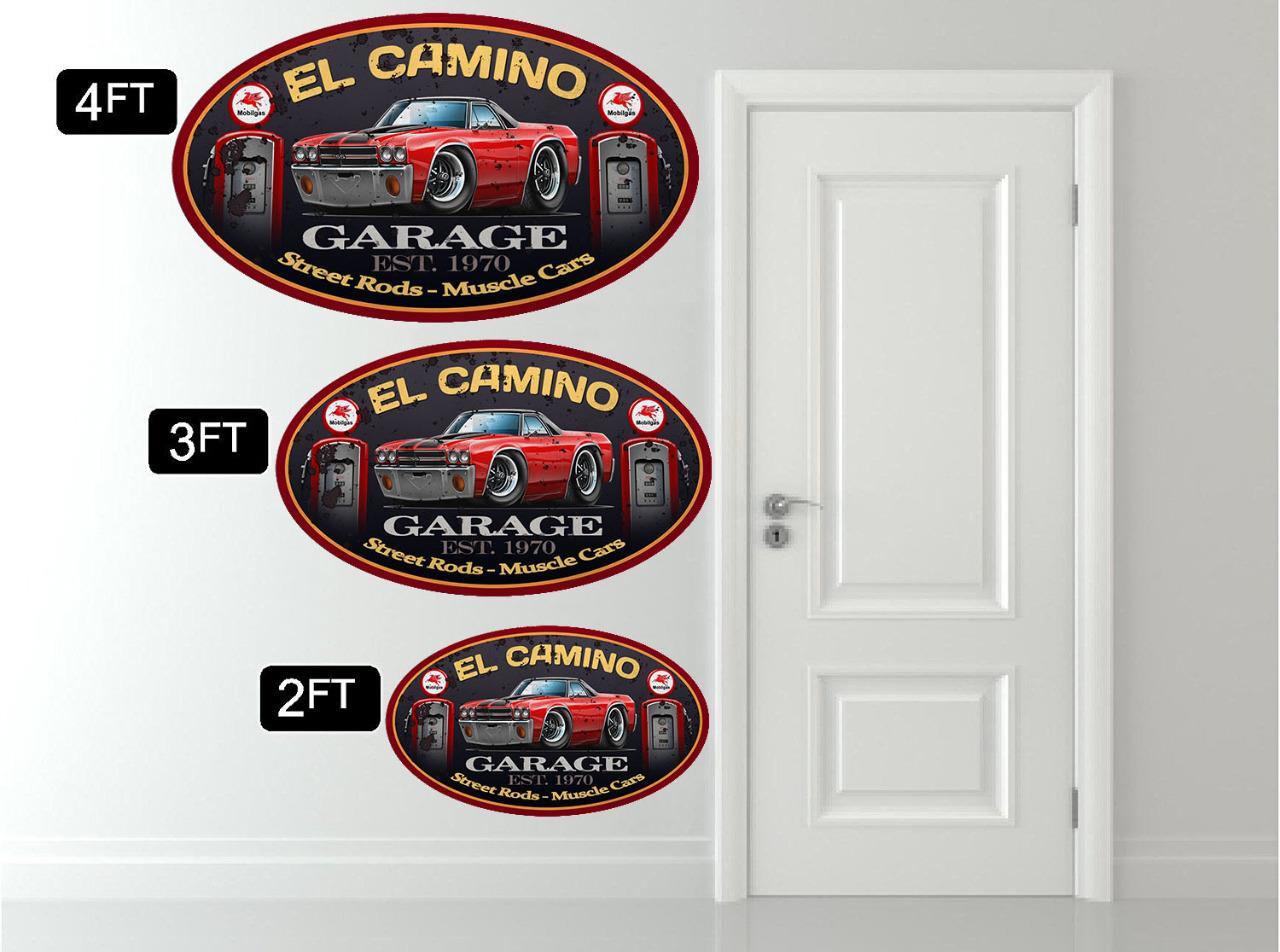 1970 Chevy El Camino SS Truck Garage Sign Wall Art Graphic Sticker