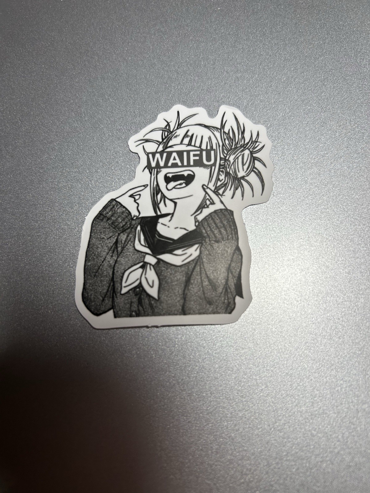 black and white waifu lewd sexy girls stickers #8