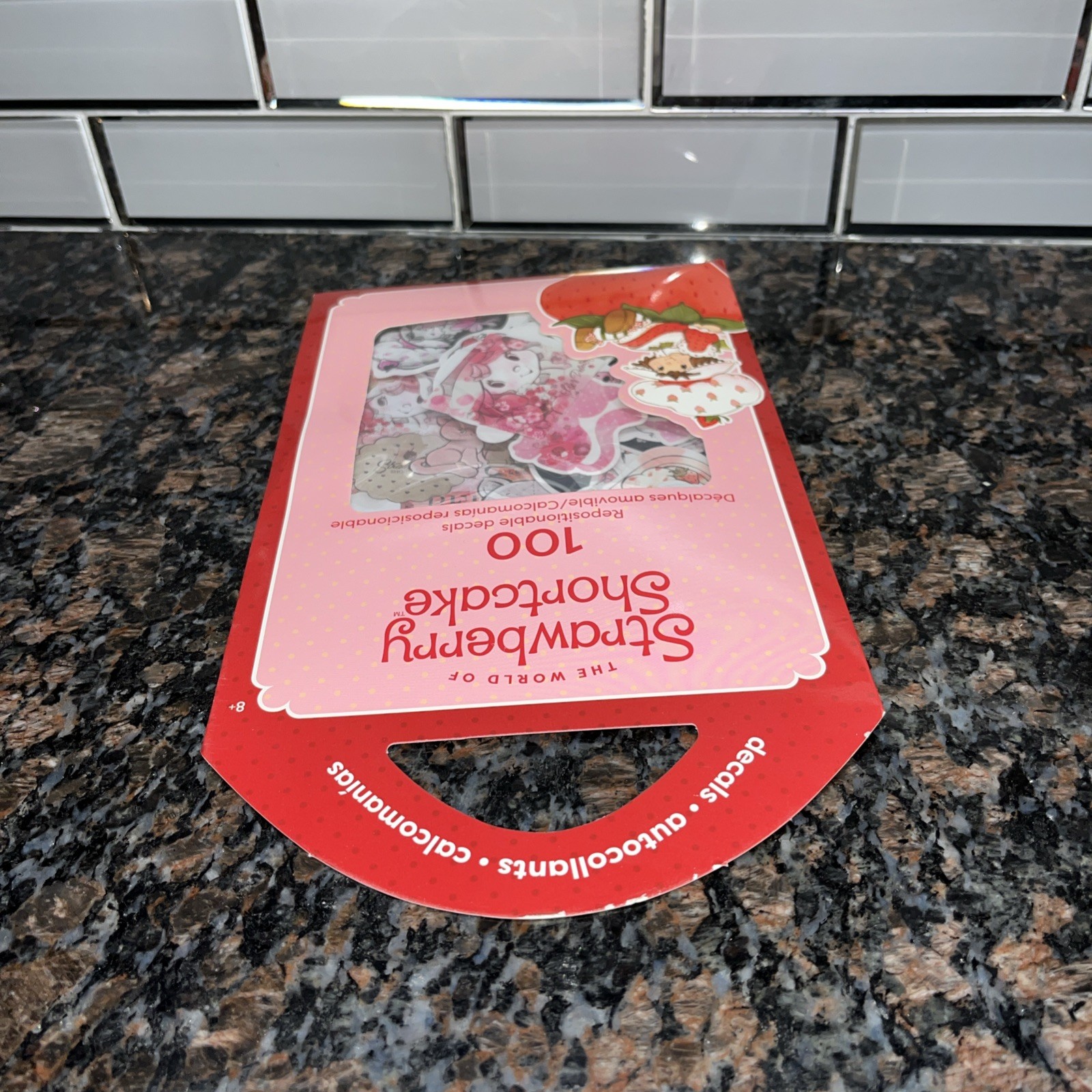 Strawberry Shortcake Repositionable Decals 100 Count Pack