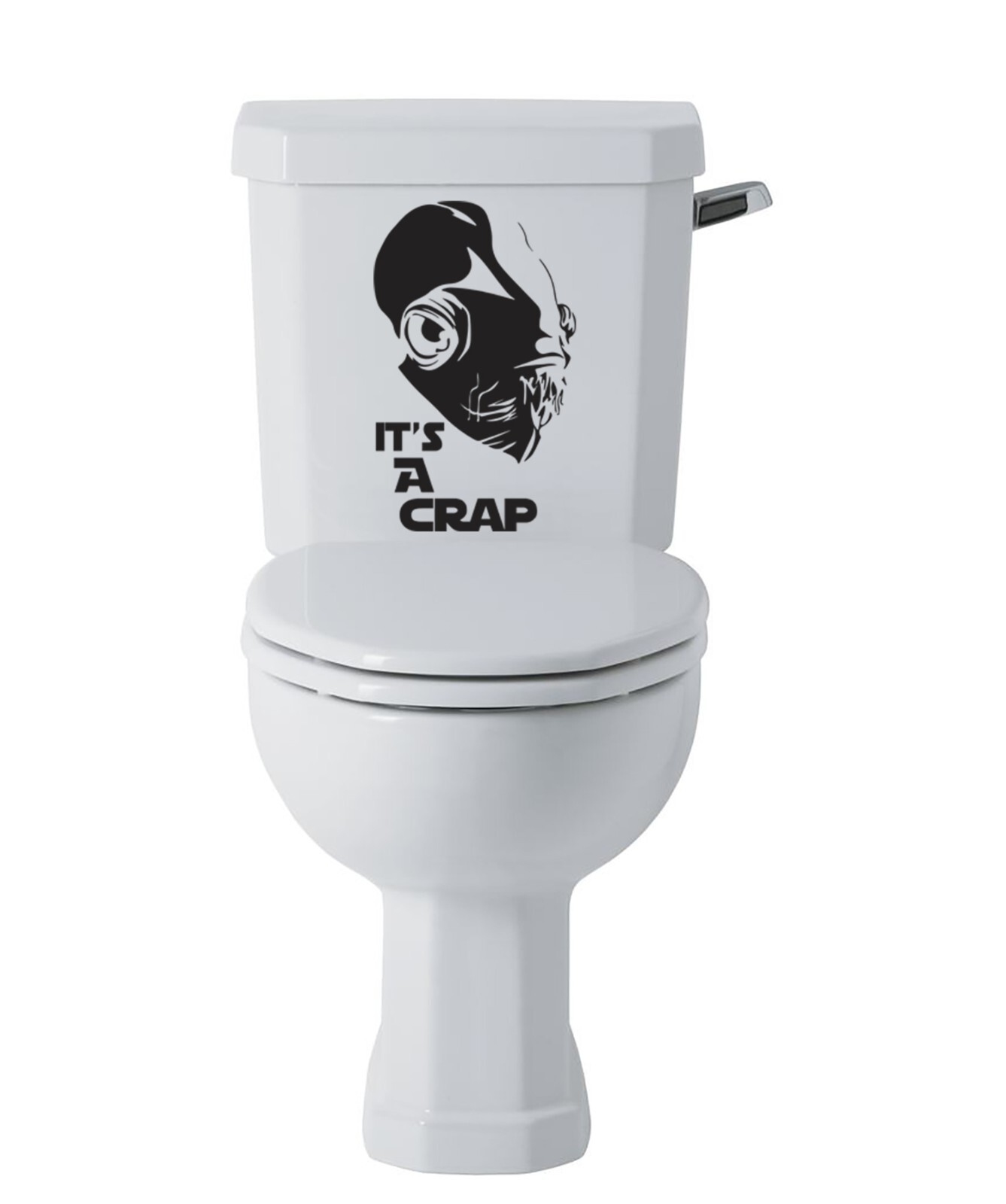 It's A Crap Toilet Lid Star Wars Inspired Vinyl Decal Sticker