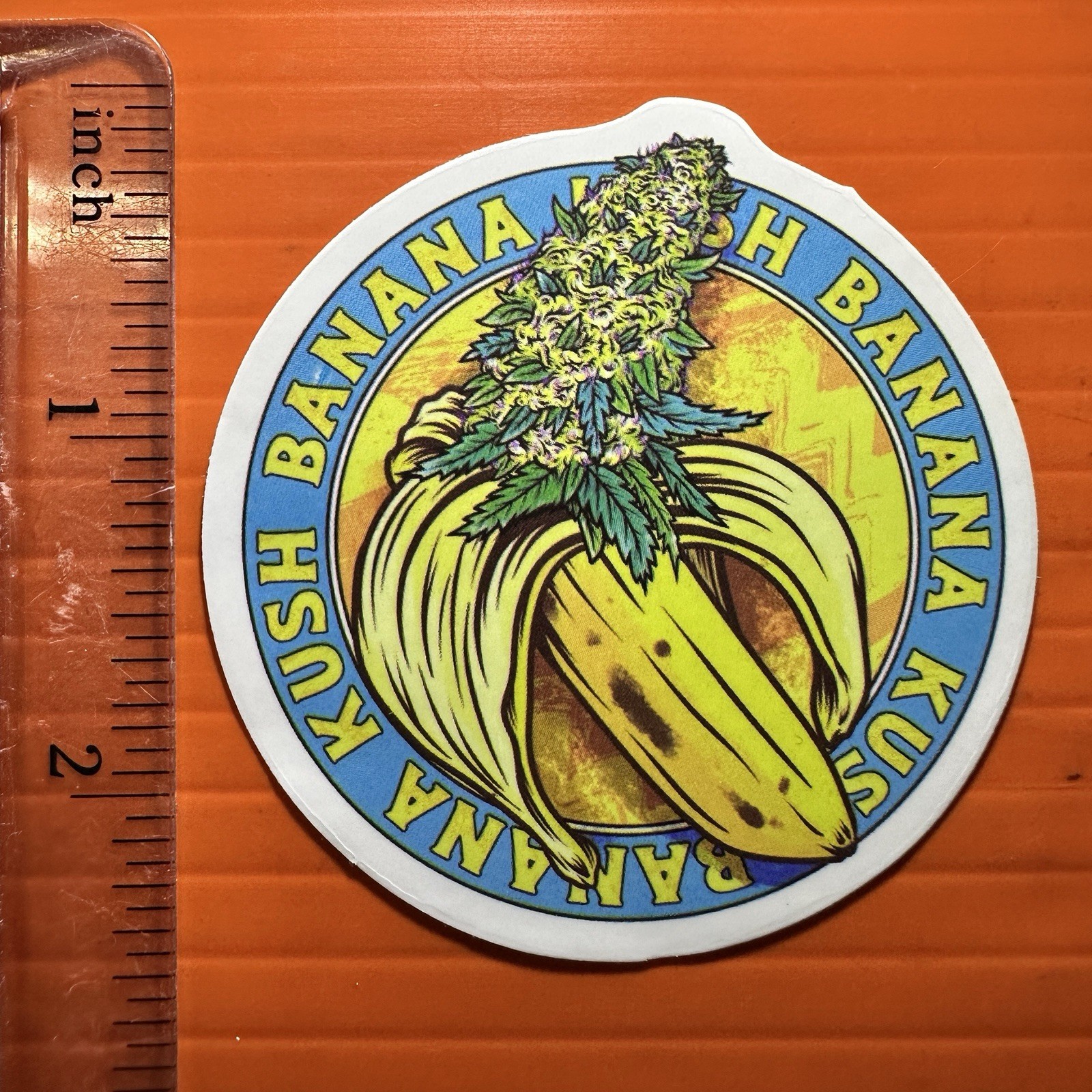 Banana Kush Sticker Cannabis Weed Marijuana 420