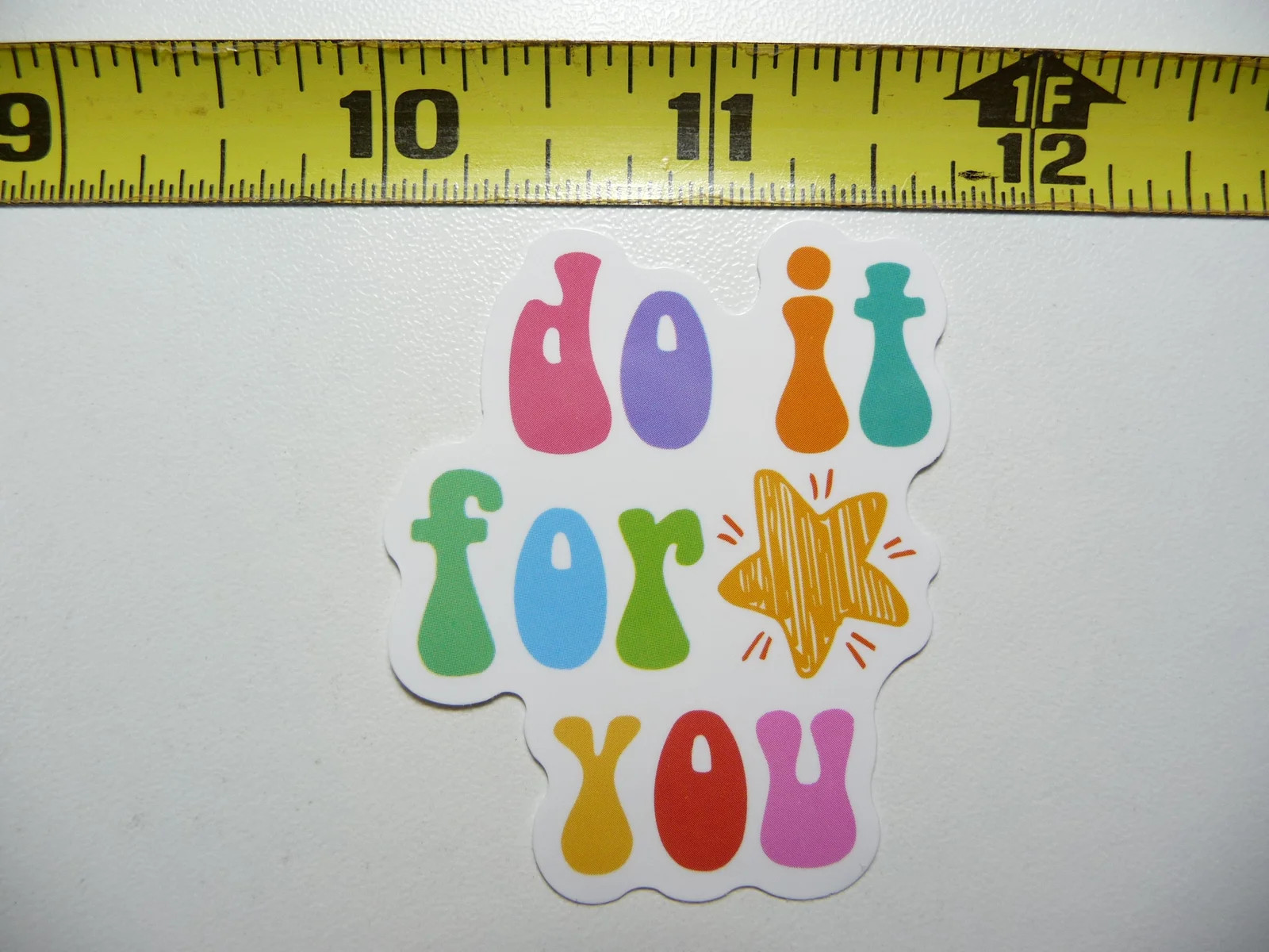 DO IT FOR YOU STAR SMALL STICKER DECAL MOTIVATIONAL POSITIVE ATTITUDE