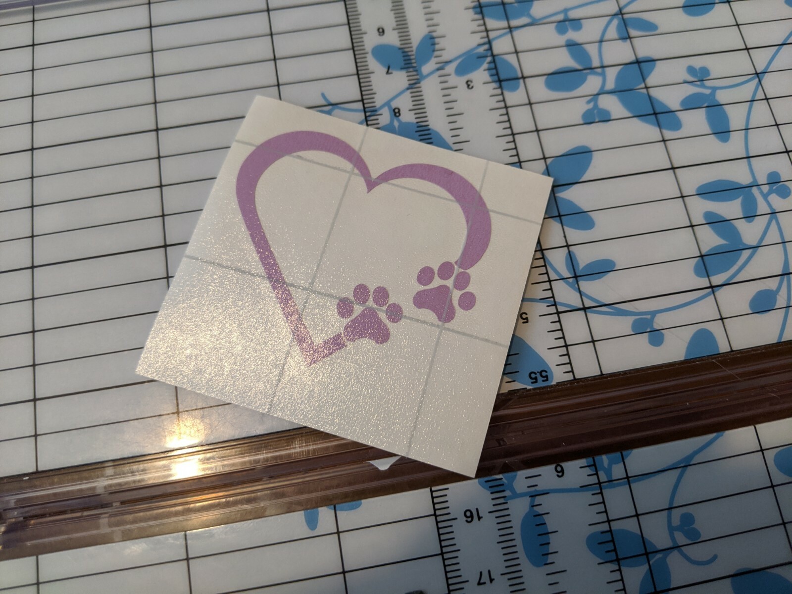 PAW PRINT HEART 2" Die cut Vinyl Decal – Car Window Sticker PUPPY I LOVE MY DOG