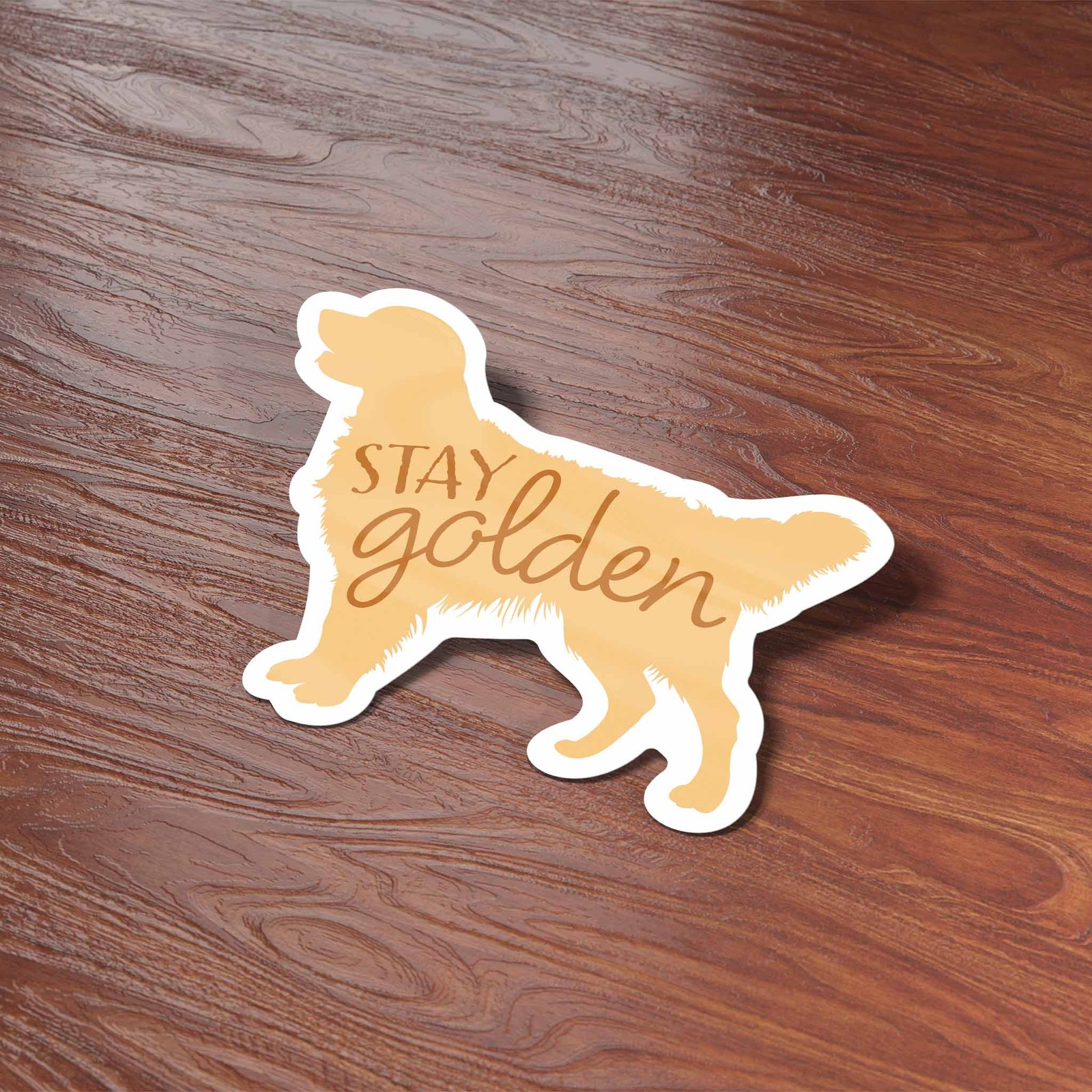 Stay Golden – Cute Golden Retriever Dog Sticker