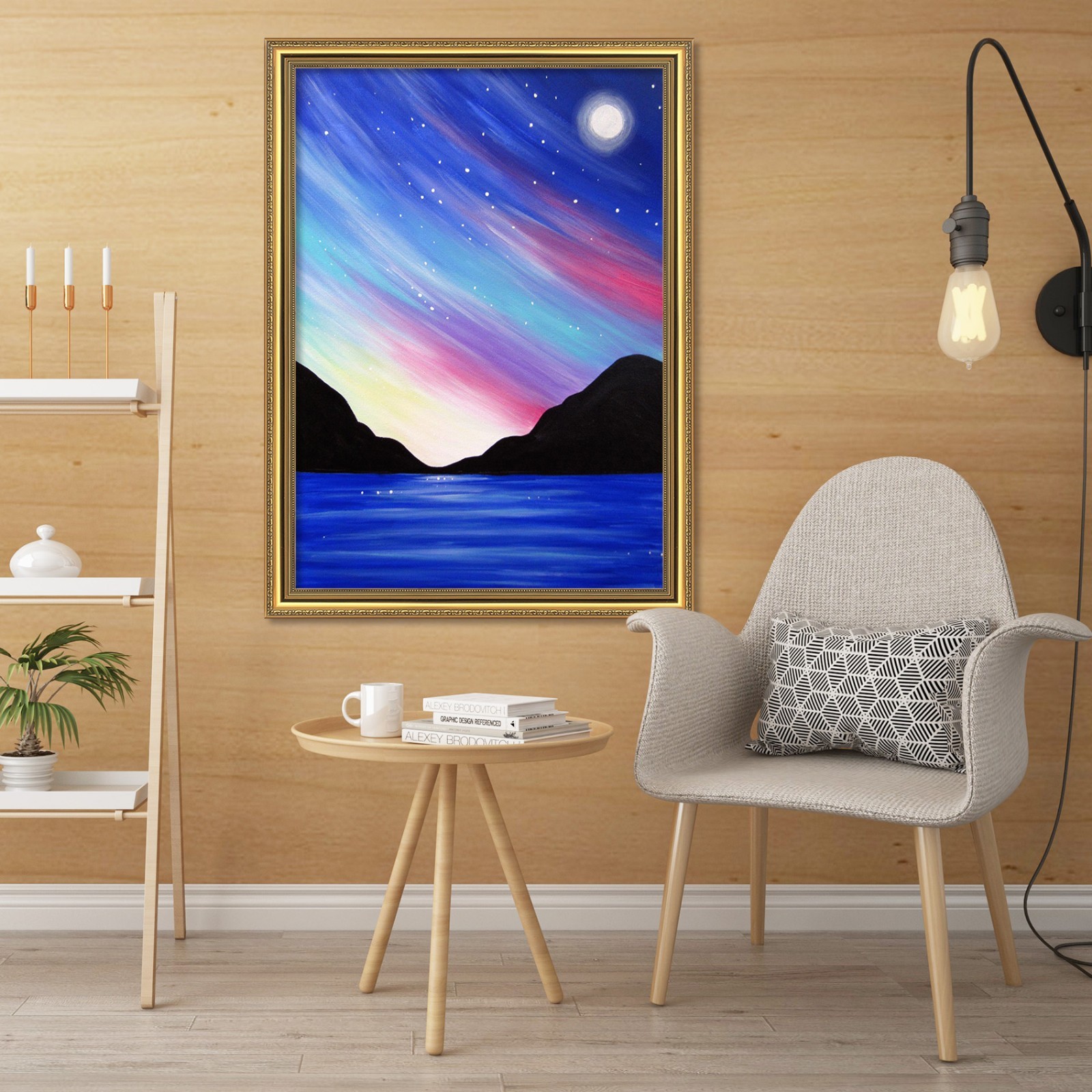 3D Starry Sky River 65 Fake Framed Poster Home Decor Print Painting Unique Art