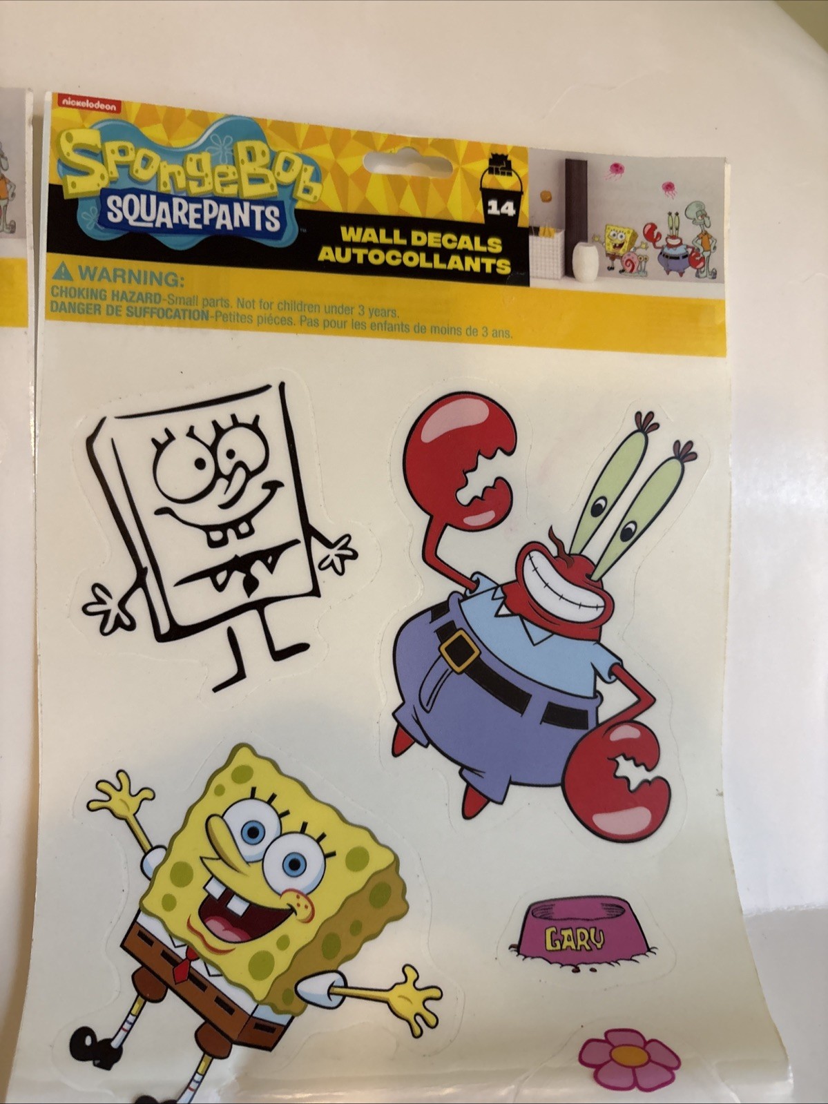 SPONGEBOB SQUARE PANTS Sandy Patrick Squidward Gary Nickelodeon Wall decals 2
