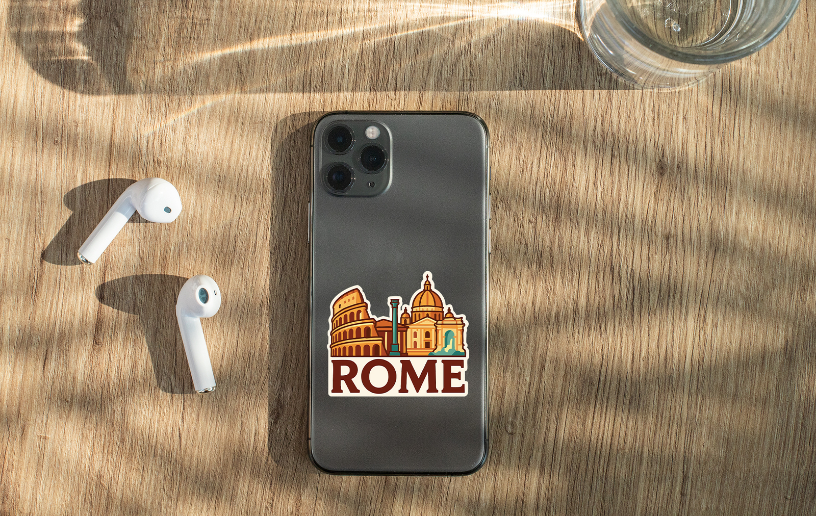 Rome Sticker Decal Vinyl Die-Cut City Skyline Landmark Design