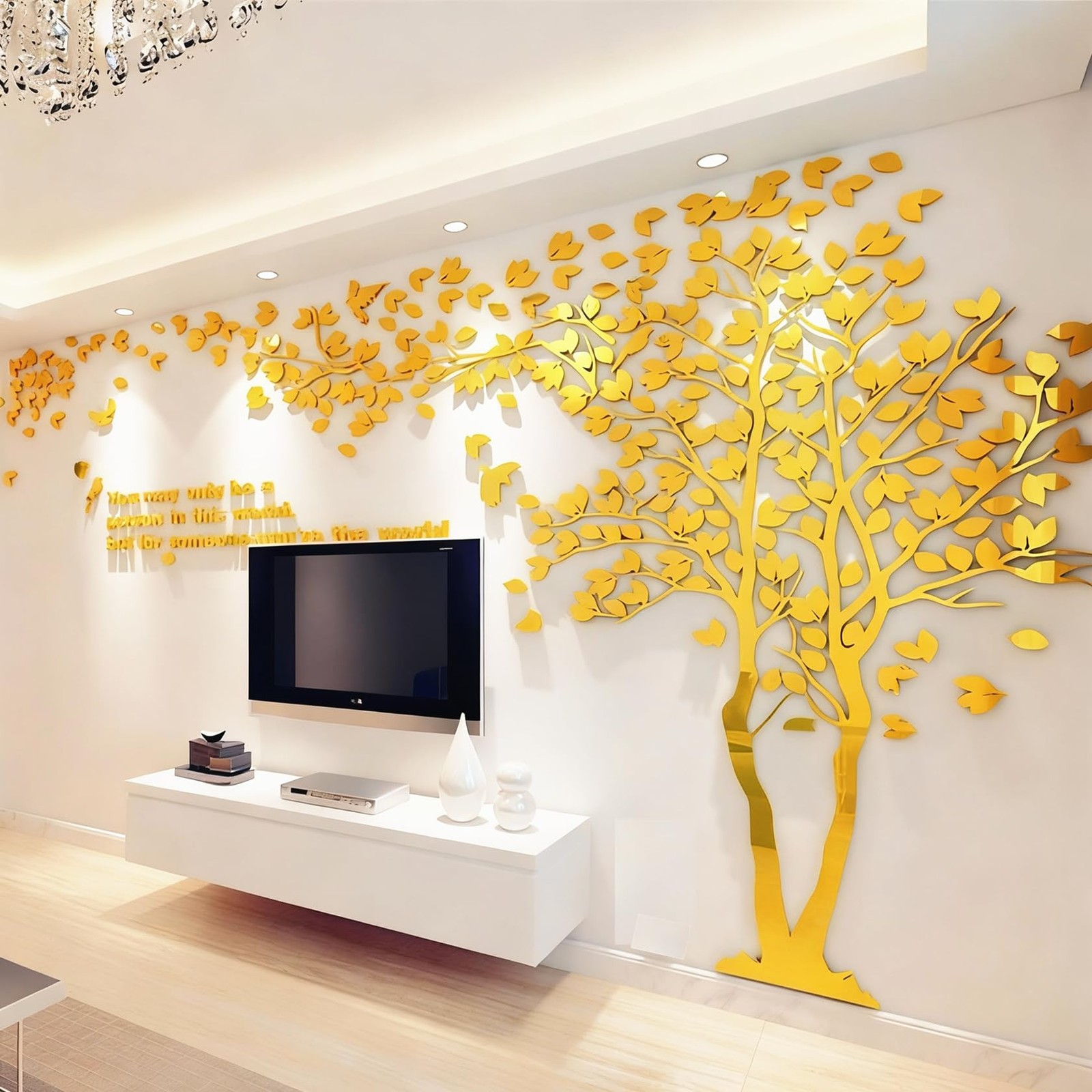 Family Tree Wall Decor Decals – DIY 3D Tree of Life Wall Art Large Decal Stic…