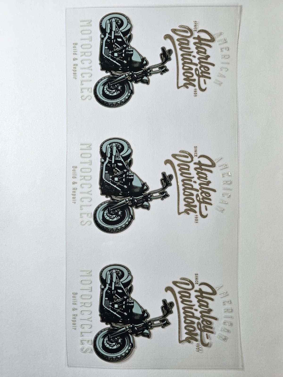 Harley UV DTF Transfer Sticker Wrap Tumbler UVDTF BUY 10+ GET COMBINED SHIP