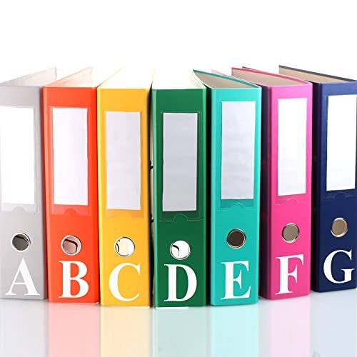 8 Sets 536 Pcs Vinyl Letter Number Stickers Alphabet Large Self 2 Inch White