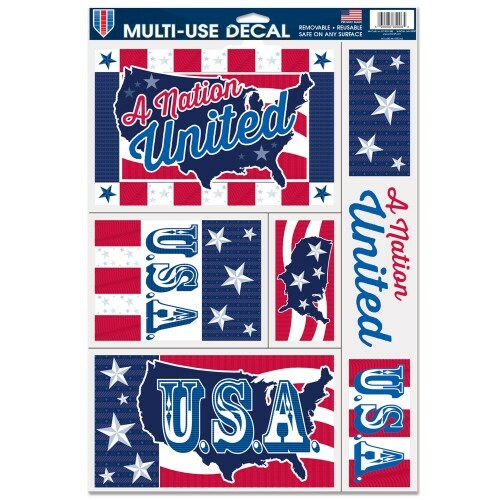 American Patriotic 11" x 17" Multi-Use Decal Sheet – A Nation United