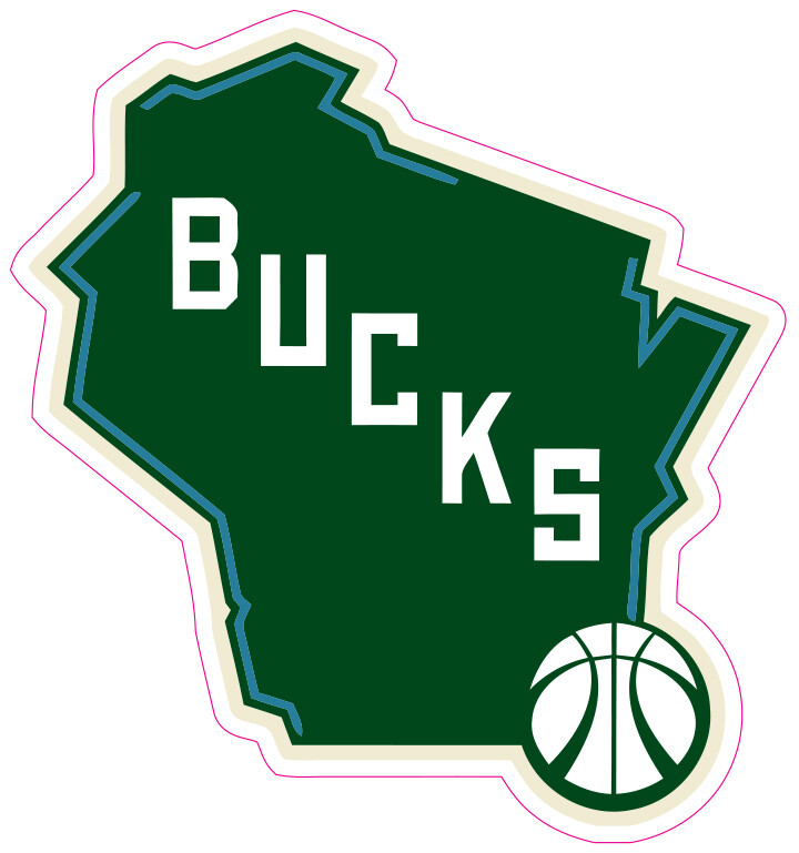Milwaukee Bucks Basketball Vinyl Decal Sticker Car Truck Bumper Tumbler Mug