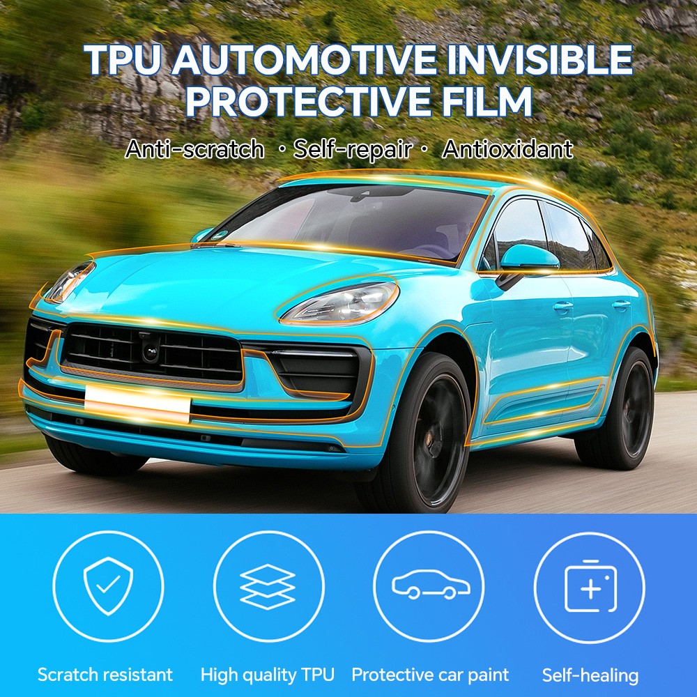 Full Car For Porsche Macan Base 2022-2024 Precut Paint Protection Film PPF TPU