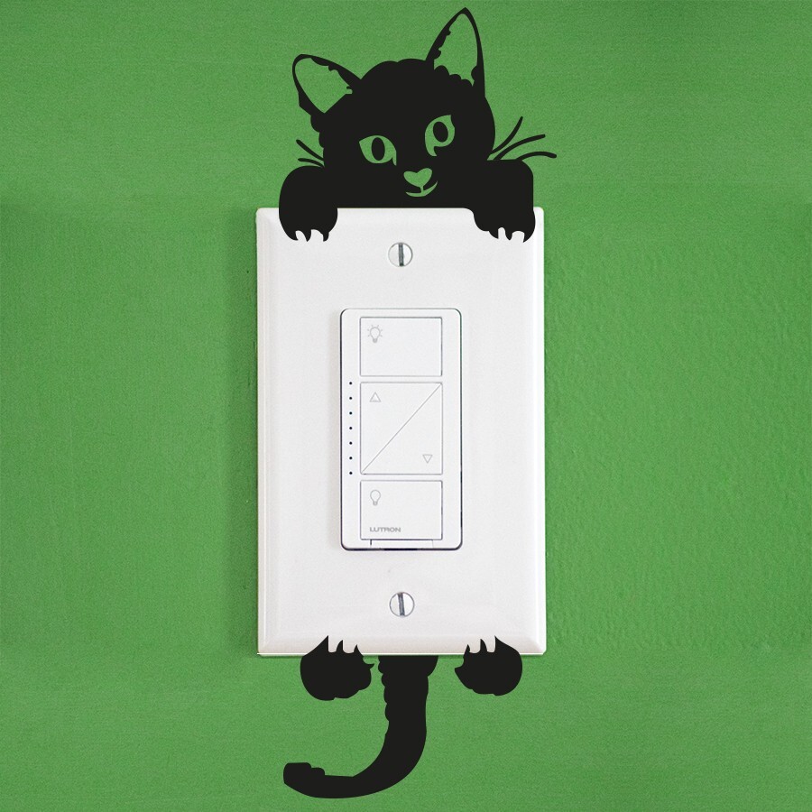 Wall Sticker Cat Switch Any Room 3D Decal Home Décor Brand New Free Shipping