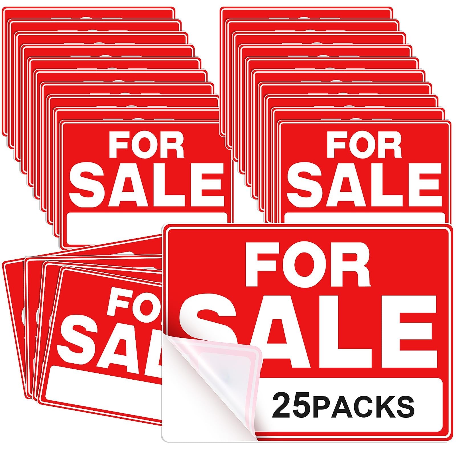 Seajan 25 Pcs for Sale Signs for Car 9 x 12 Inches Auto Sales Signs Vehicle, …