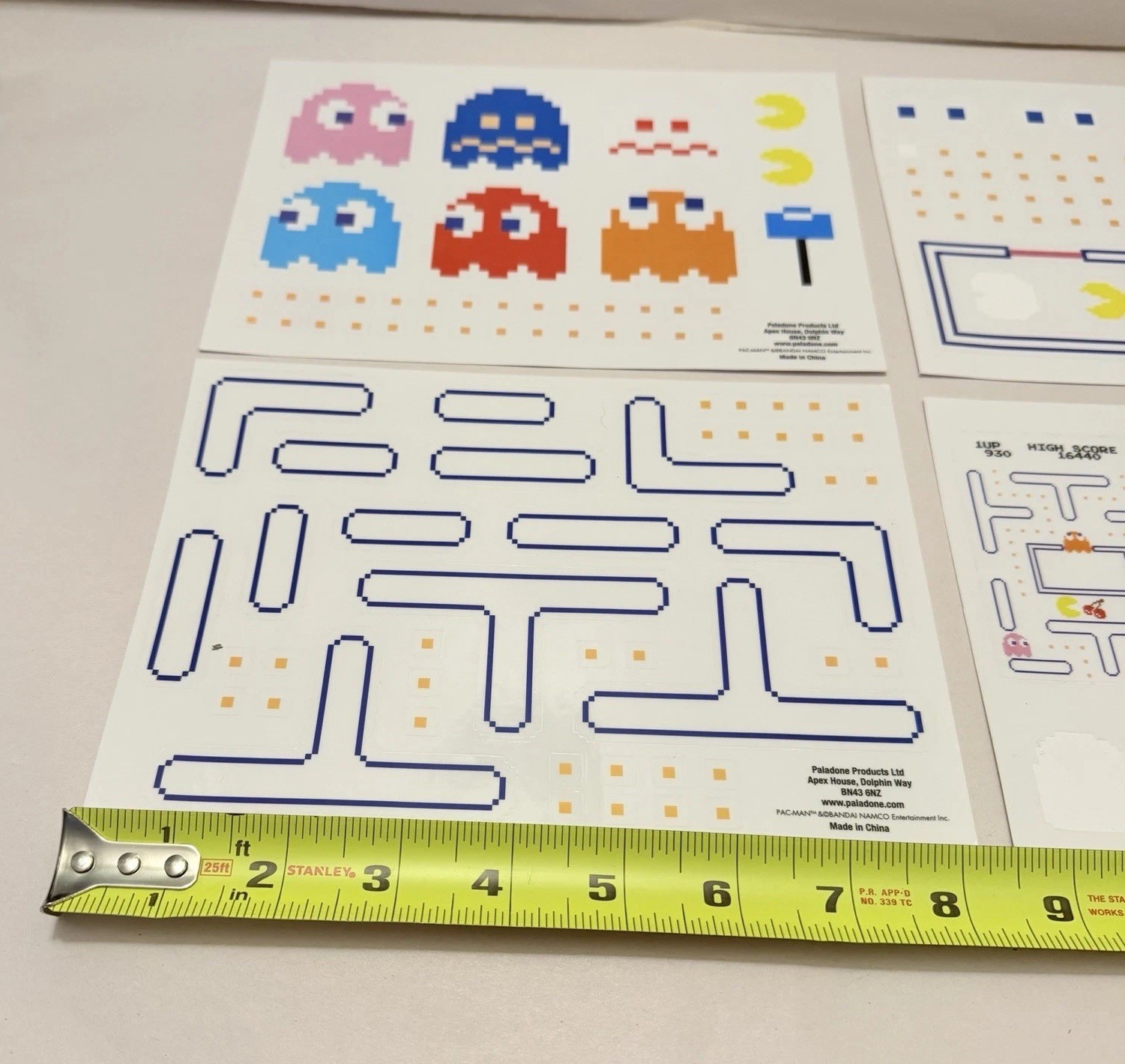 Vintage Pac man Stickers Arcade Pixel Assorted Sticker Video Games Pacman Retro