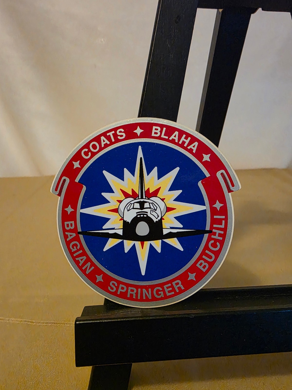 NASA STS-29 Discovery Mission And Crew Sticker 3 1/2 inch