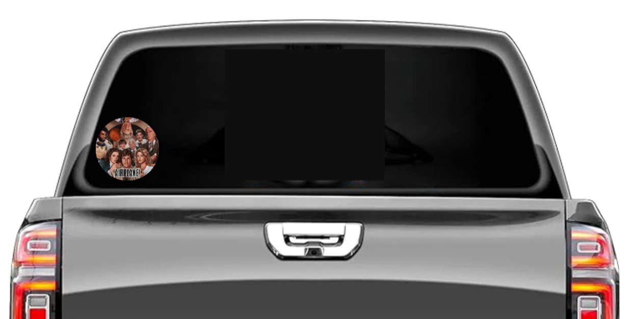 Movie – Airplane "Cast"- 4" Vinyl Decal Sticker Car Laptop Cooler Truck Smoker