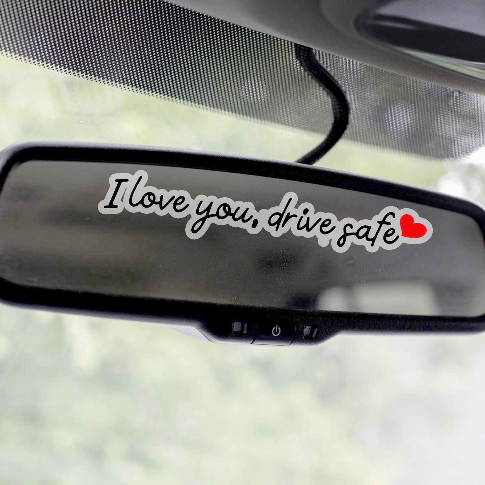 10 Pcs Drive Safe Mirror Stickers Funny Vinyl Car Accessories for Men & Women