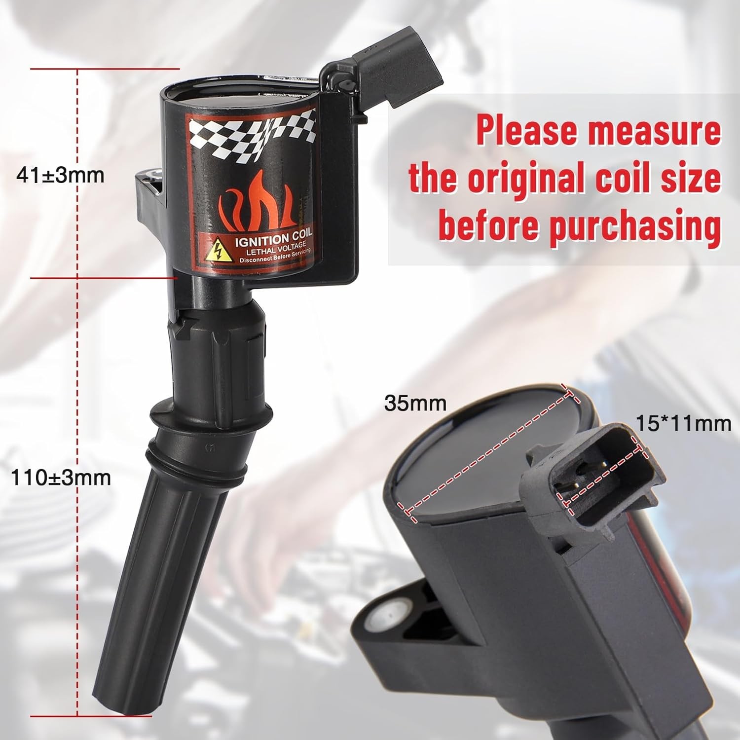 High Performance Coil Pack For F150 F250 F350 5.4L 4.6L V8 DG508, Ignition Coil