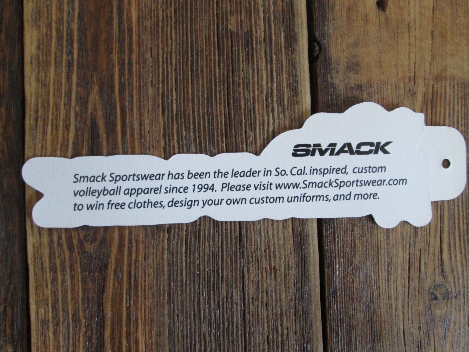 SMACK Sportswear Logo 5" Sticker Decal Vinyl Volleyball Southern California NEW