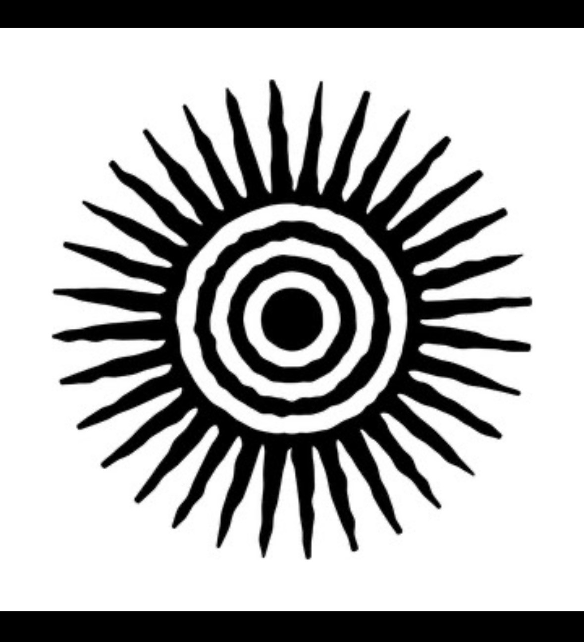 Tribal Sun Aztec Groovy – Decal Sticker – Multiple Colors & Sizes Car Laptop Cup