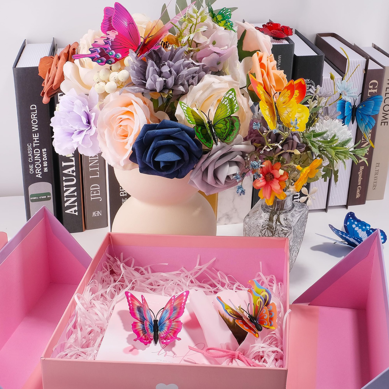 24 Mariposas 3D Para Decorar Pasteles Arreglos Florales De Pared El Cuarto Niñas