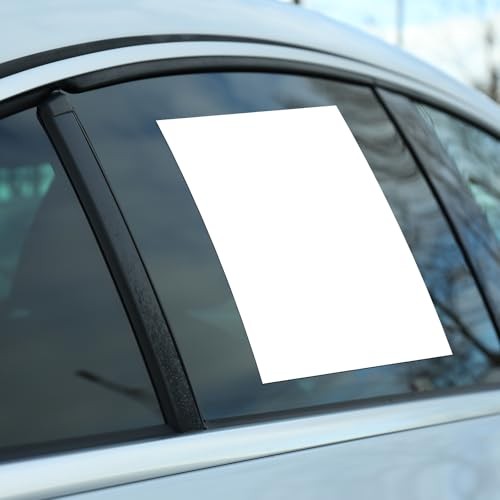 Pcs Outdoor Window Stickers for Car Dealers 8.5" x 11" Plain White Blank 100