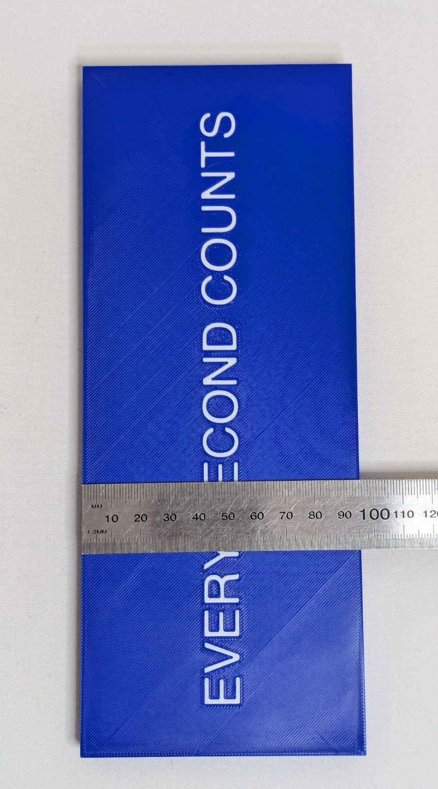 "EVERY SECOND COUNTS" DARK BLUE Plaque The Bear Inspired TV Show Kitchen Sign