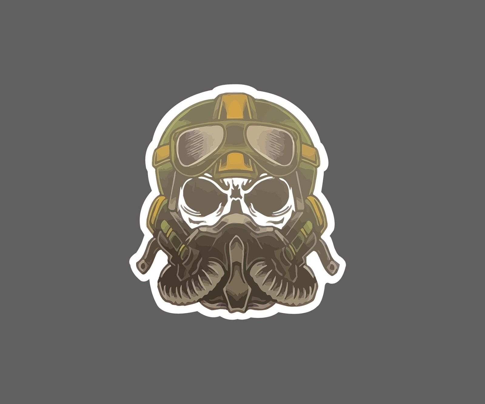 Skull Pilot Sticker Plane Waterproof NEW – Buy Any 4 For $1.75 EACH Storewide!