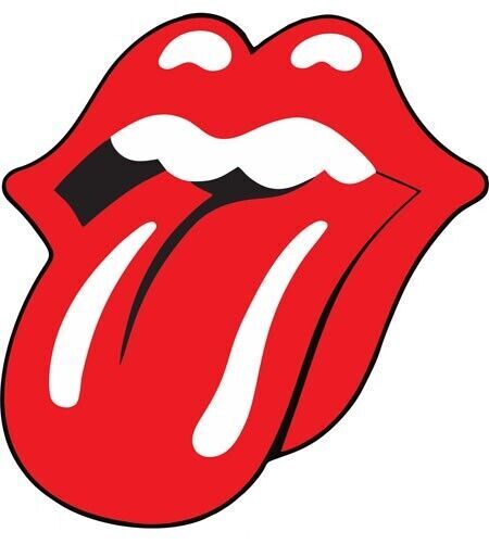 Rolling Stones Sticker tongue band album sticker pun